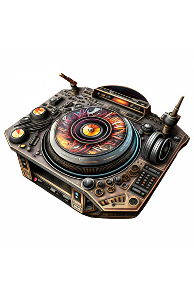 INOVATIX Set de 8 piese, autocolant stație DJ din viitor, INOVATIX®. 6 cm