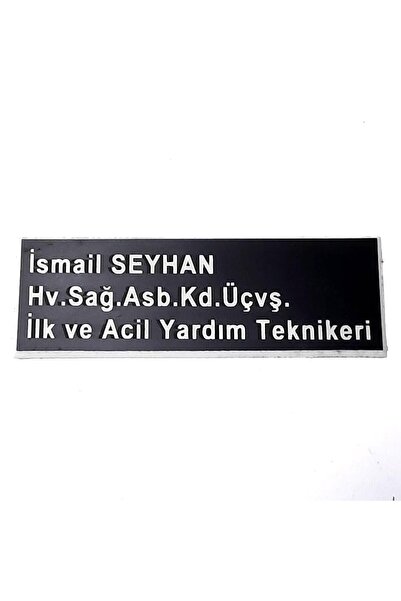 Seyhan Askeri Malzeme Pleksi Yaka İsimliği - Mıknatıslı - Sağlık Personeli İsimliği