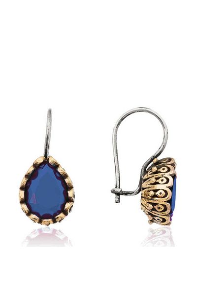norsary Silver Blue Drop Authentic Women's Earrings