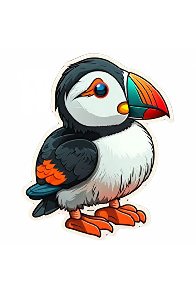 INOVATIX Set of 8 pieces, Sticker Toucan, INOVATIX®. 6 cm