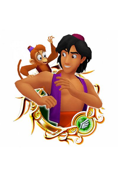 INOVATIX Set de 8 piese, autocolant Aladdin și maimuța lui, INOVATIX®. 6 cm