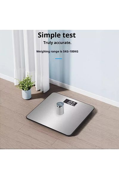 COOYA High-Precision Electronic Digital Weighing Scale with LCD Display,180Kg Capacity, Sturdy, Grey
