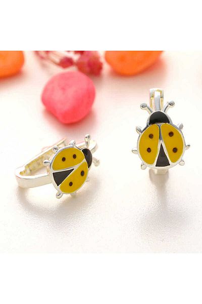 norsary Silver Ladybug Children's Earring