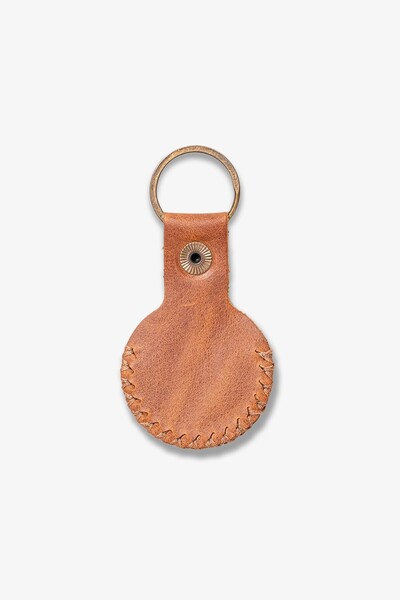 Getto Deri Airtag Genuine Leather Keychain