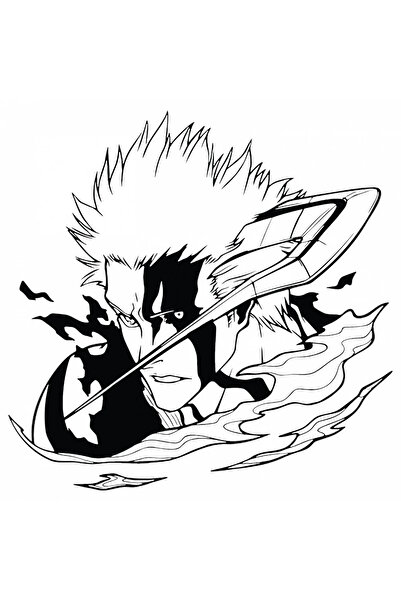 INOVATIX Set de 8 piese, autocolant Bankai Bleach Anime, INOVATIX®. 6 cm