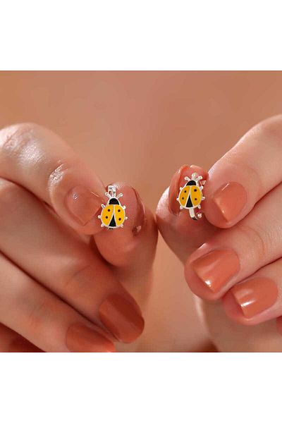 norsary Silver Ladybug Children's Earring
