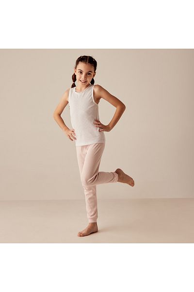 Juniors Textured Sleeveless Thermal Vest