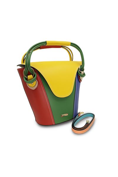 BESSO Dolce Mondo GVR genuine leather handbag