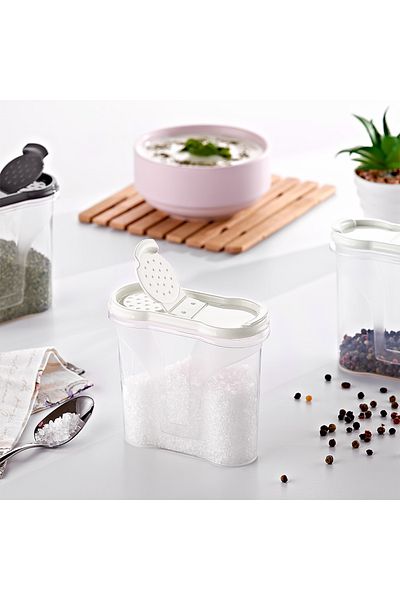 Mons Qlux 4Pcs Spice Rack Bpa Free Wide Lid Dustproof Spice Rack Industrial Spice Rack