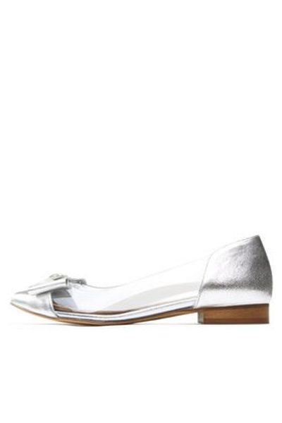 R.Polanski r polanski women's ballerinas 1670 silver