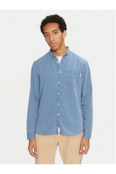 Pepe Jeans Cămașă din denim pentru bărbați PM308712 albastră
