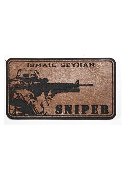 Seyhan Askeri Malzeme KESKİN NİŞANCI Deri İsimlik - SNIPER İsimlik