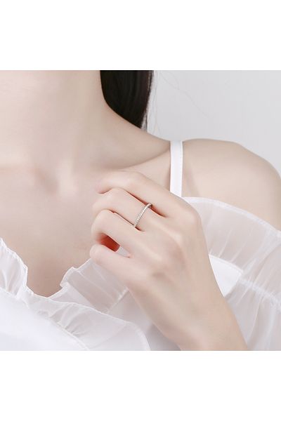 delis Inel Argint 925, Jw1351, Model Verigheta, Placat Cu Rodiu