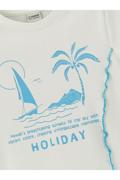 LC Waikiki Tricou scurt pentru fete cu guler (S5)