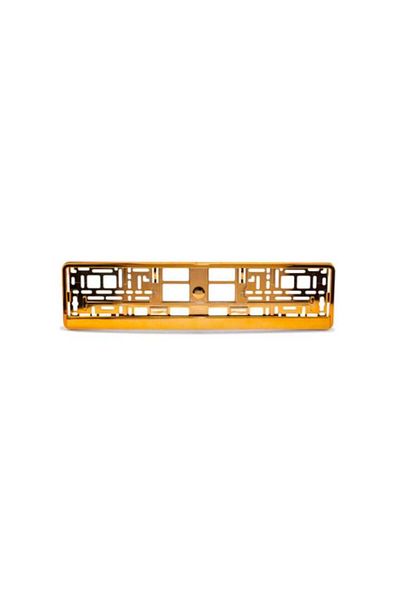 Palmonix Universal car license plate holder, gold color