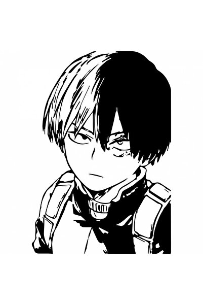 INOVATIX Σετ 8 τεμαχίων, Αυτοκόλλητο Serious Shoto Todoroki My Hero Academia,...