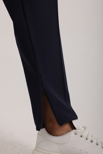 Oyga Чоловічий комплект з футболки з тканини Zinox з фітілем та штанів з подвійною тканиною на блискавці