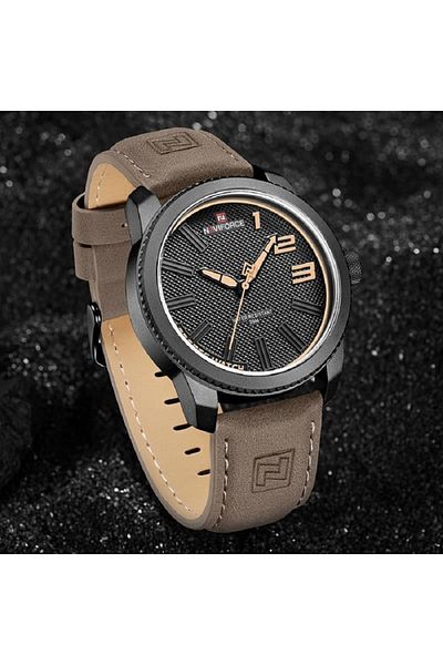 Naviforce Тоρ Brand Quartz Watch Men Military Leather Sport Watches Man Casual Waterproof (S W L BN With Box)