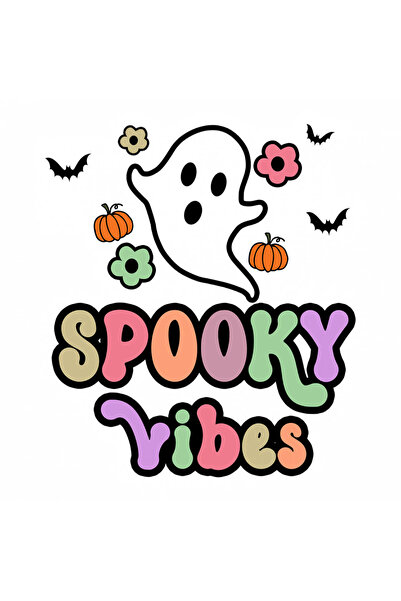 INOVATIX Set of 8 pieces, Sticker Spooky vibes, INOVATIX®. 6 cm