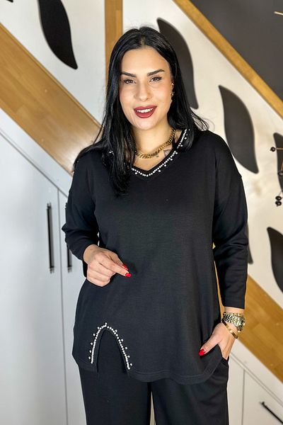 GÖKSEL تفاصيل حجرية مقاس كبير - أسود