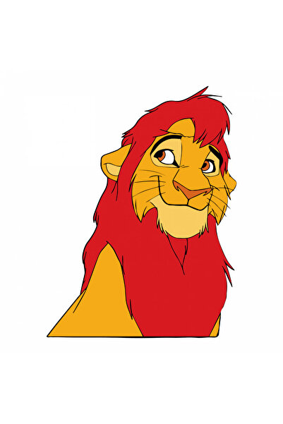 INOVATIX Set de 8 piese, autocolant Simba zâmbitor, INOVATIX®. 6 cm