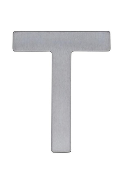 Roco حرف "T" فضي ذاتي اللصق بلمسة نهائية من الفينيل الفاخر