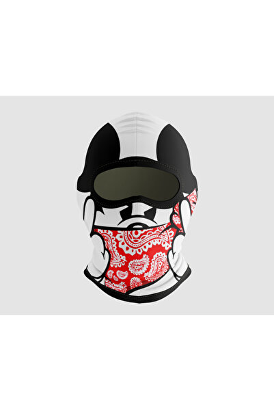 Buffalo Motorcu Ve Kuryeler İçin Outdoor Rüzgar ve Antialerjik Yüz Koruma Motorcu Maske Balaklava Desenli