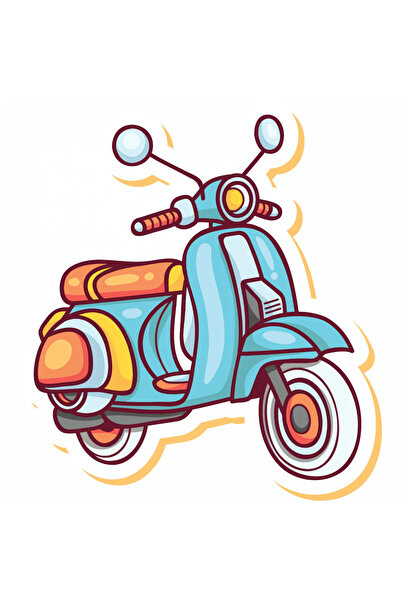 INOVATIX Set de 8 piese, autocolant colorat pentru trotinetă, INOVATIX®. 6 cm