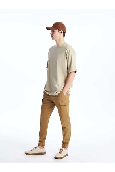 LC Waikiki Ανδρικό παντελόνι XSIDE Beige Slim Fit