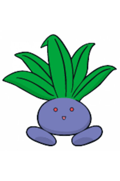 INOVATIX Set de 8 piese, autocolant Pokemon Oddish, INOVATIX®. 6 cm