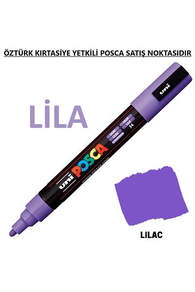 Uni Posca Lilac Marker Pc-3M (0.9-1.3mm) Poska Pc3M Pc - 3m