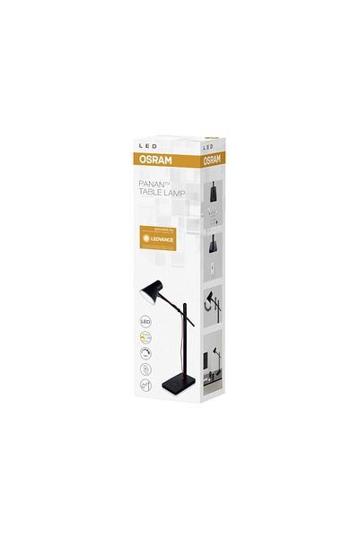 Osram Ledvance Osram PANAN Alu USB LED desk lamp Black, 6.5W, 320lm, touch, intensity adjustment, USB port