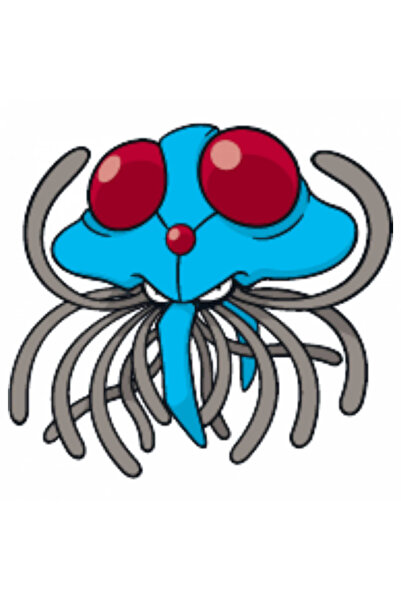INOVATIX Set de 8 piese, autocolant Pokemon Tentacool, INOVATIX®. 6 cm