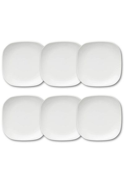 Melrich 6 Pcs Opal ware Side plate 16cm Dishwasher Microwave safe