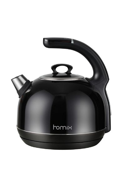 HOMİX 2200W Digital Handle Electric Kettle Black 1.7 Liter