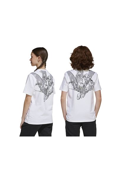 adidas J Mrvl Ms Gfx T Παιδικό μπλουζάκι casual JF3636 Λευκό