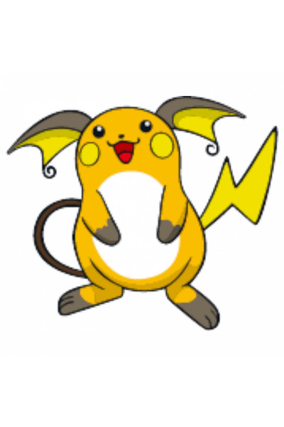 INOVATIX Set de 8 piese, autocolant Pokemon Raichu, INOVATIX®. 6 cm