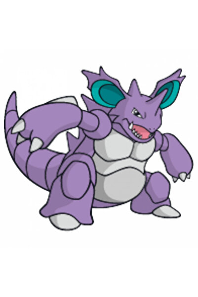 INOVATIX Set de 8 piese, autocolant Pokemon Nidoking, INOVATIX®. 6 cm