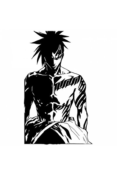 INOVATIX Set de 8 piese, autocolant Renji Abarai Bleach manga, INOVATIX®. 6 cm