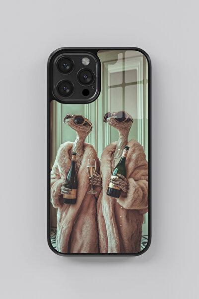 GoldenCase Iphone 14 - 13 BFF Snake Flexible Cam Kılıf