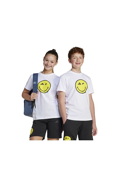 adidas J Smi Tee Παιδικό Casual T-Shirt JJ3071 Λευκό