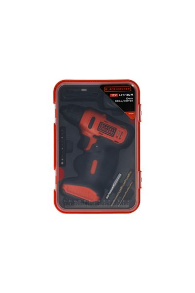 Black&Decker Cordless Drill Driver with 13-Piece Bits