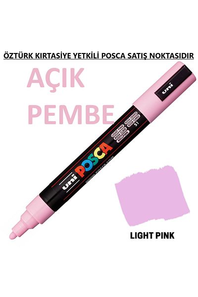 Uni Posca Light Pink Marker Pc-3M (0.9-1.3mm) Poska Pc3M Pc - 3m