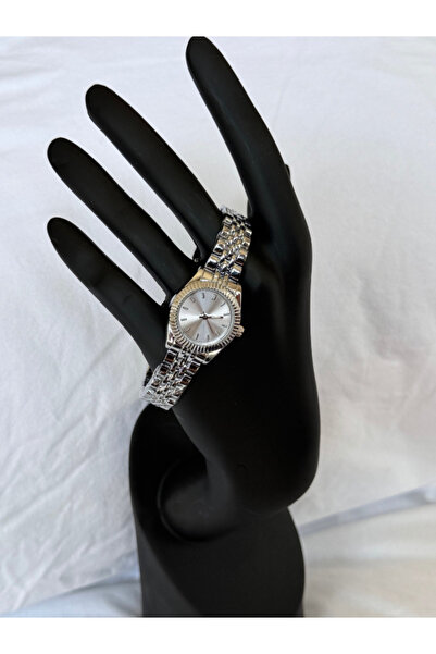 QUARTZ Pink Gümüş Çelik Kayışlı Vintage Saat