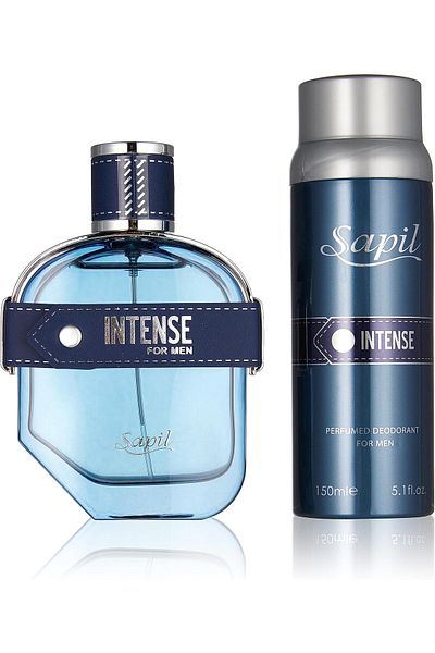 sapil مجموعة هدايا عطر سابيل إنتنس للرجال، 100 مل/150 مل، مزيل عرق