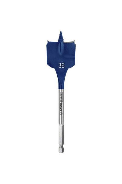 Bosch Expert Self-Cut Speed Spade Drill Bit Silver and Blue