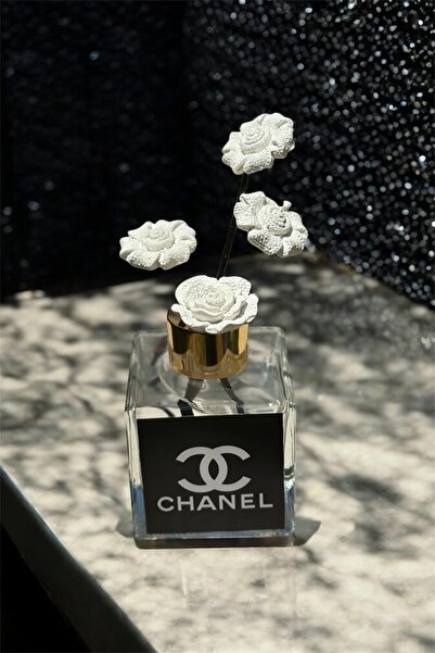 LİNECRAFT 120 ml Seramik Çiçek Taşlı Bambu Çubuklu Japon Kirazı Oda Kokusu