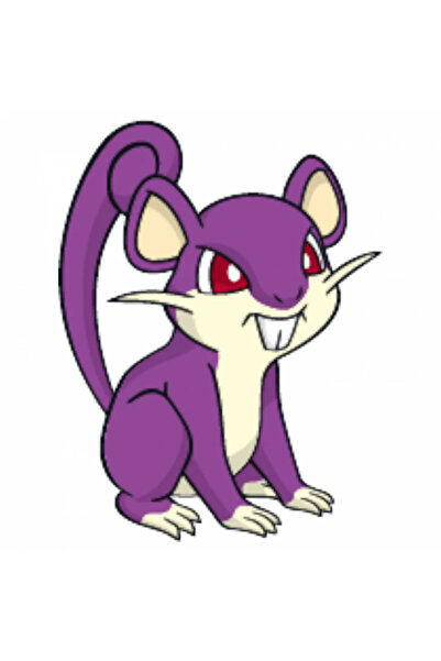 INOVATIX Set de 8 piese, autocolant Pokemon Rattata, INOVATIX®. 6 cm