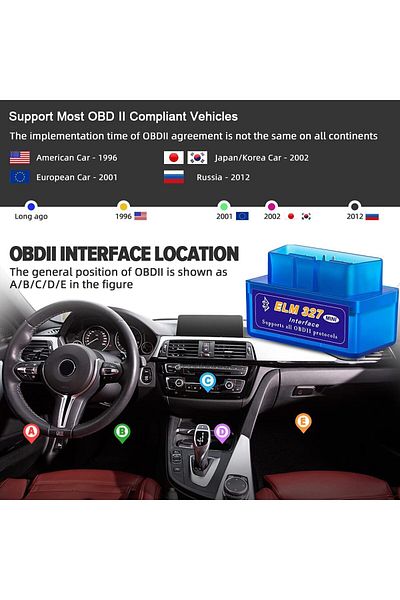 OEM Mini car tester, OBD II, ELM 327, Bluetooth