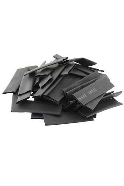 OEM Varnish Heat Shrink Tube 127 pcs / set, fire resistant, 2 to 1 shrinkage Black